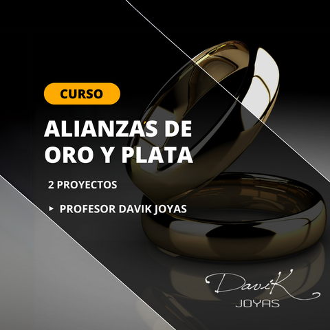 Alianzas de boda: Diseña y crea desde cero en Plata 925 y Oro 18kl
