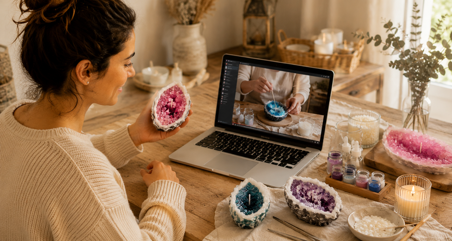 Curso Profesional de velas Ágatas - Gemas Preciosas