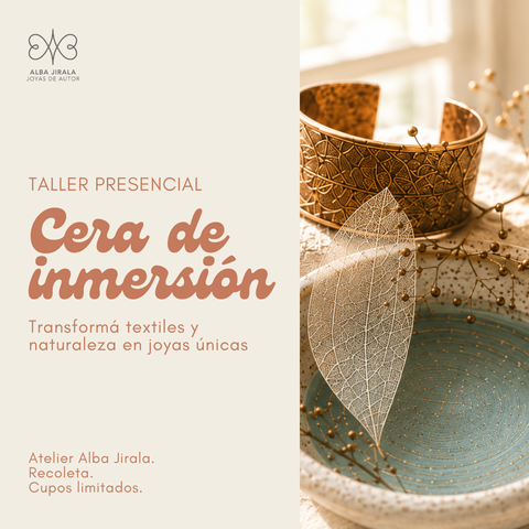 Taller Cera de inmersión: Transformá textiles y naturaleza en joyas únicas