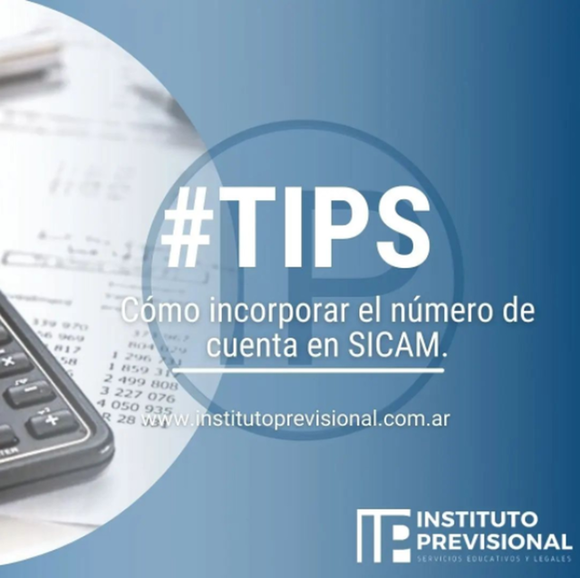 Incorporar el número de cuenta en SICAM 