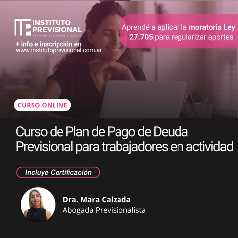 Curso de Plan de Pago de Deuda Previsional para trabajadores en actividad
