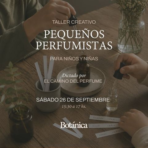 Taller Pequeños Perfumistas