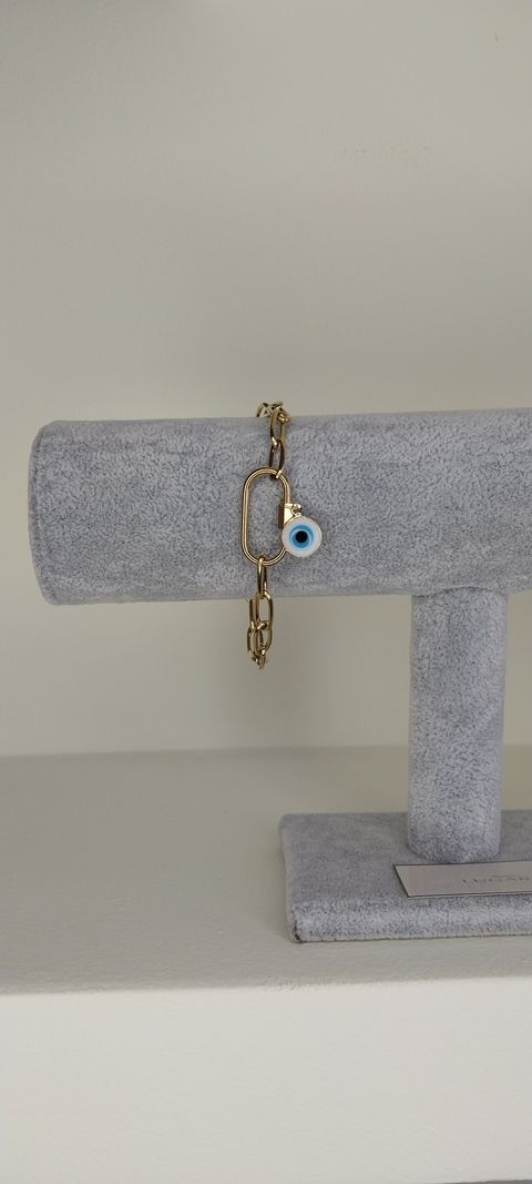 Pulsera Ojo turco en dorado