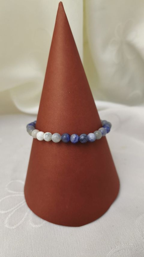 PULSERA EN SODALITA ELASTIZADA