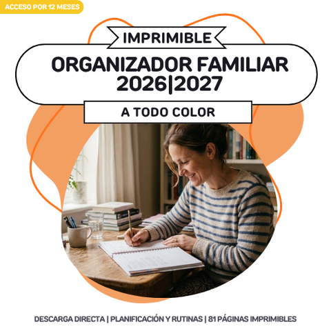 Organizador Familiar Imprimible 2026-2027