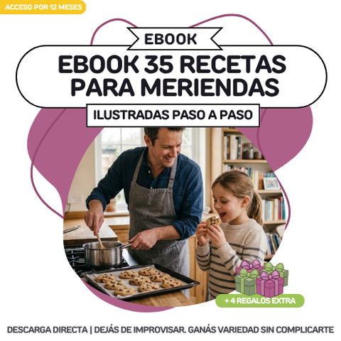 Ebook 35 Recetas de Meriendas + 4 bonus