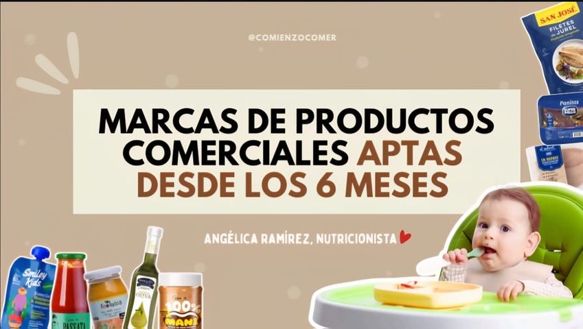 MARCAS DE PRODUCTOS COMERCIALES APTAS DESDE LOS 6 MESES