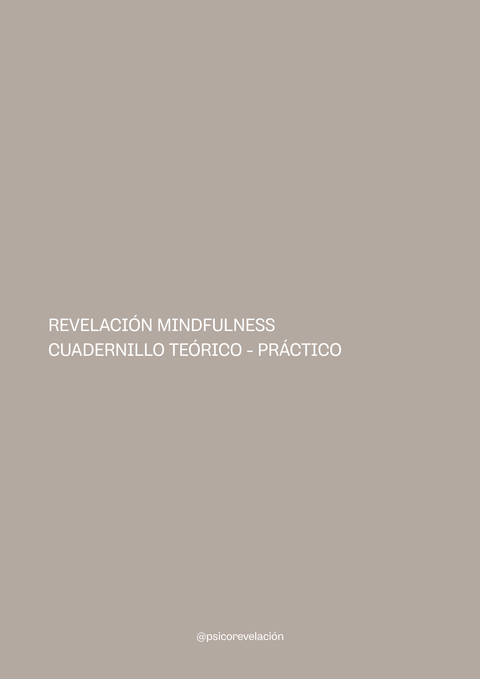 GUÍA REVELACIÓN MINDFULNESS