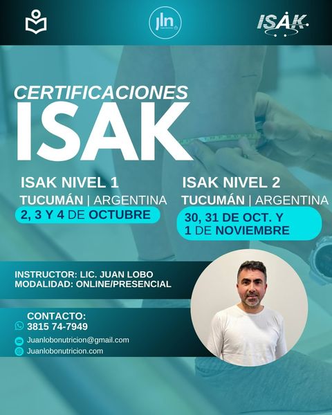 CERTIFICACIÓN ISAK NIVEL 1 Y 2