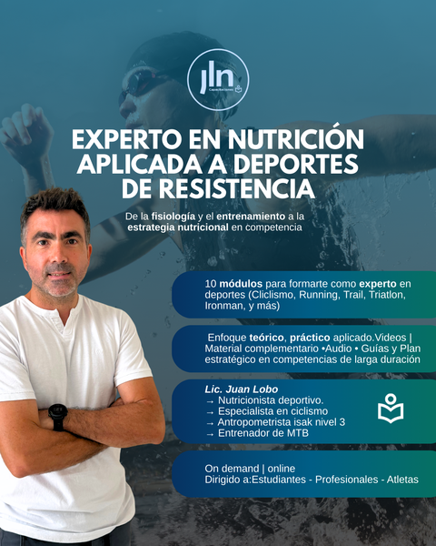 Experto en Nutrición Aplicada a Deportes de Resistencia 