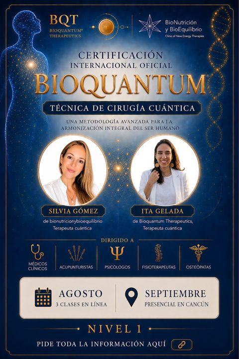 Certificación Internacional bioquantum Cirugía Cuántica en línea