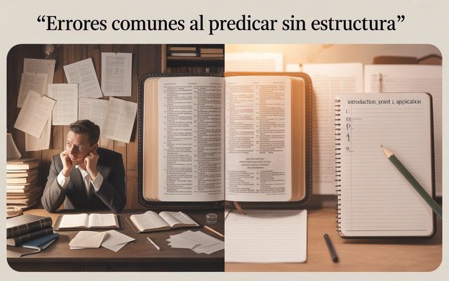 ❌ Errores Comunes al Predicar sin Estructura y Cómo Evitarlos