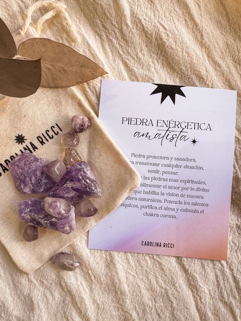 Piedra amatista rolada