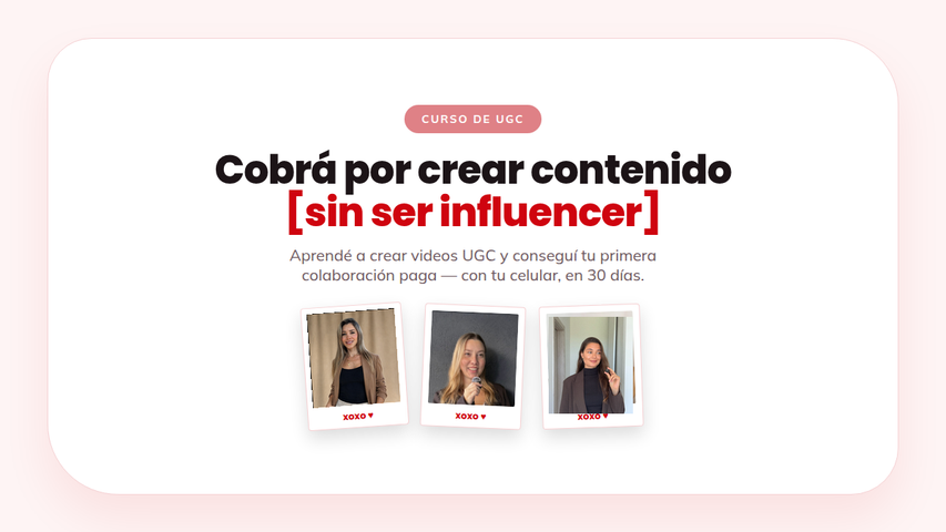 El curso de UGC de Maja