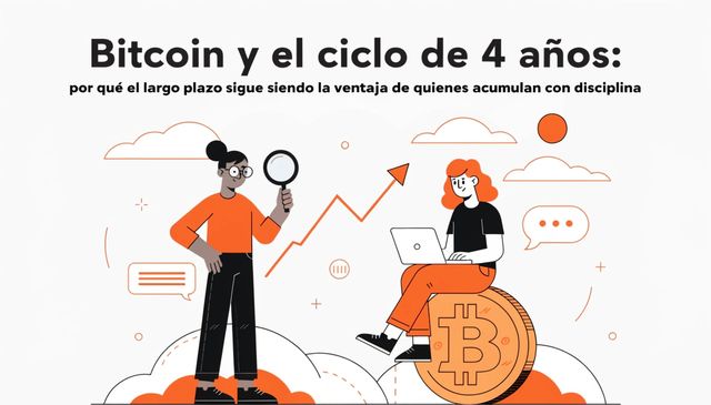 Bitcoin y el ciclo de 4 años: por qué el largo plazo sigue siendo la ventaja de quienes acumulan con disciplina