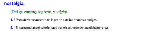 Resignificar la nostalgia