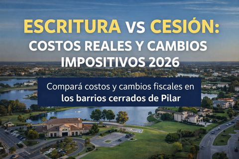 Escritura vs cesión: costos reales y cambios impositivos 2026