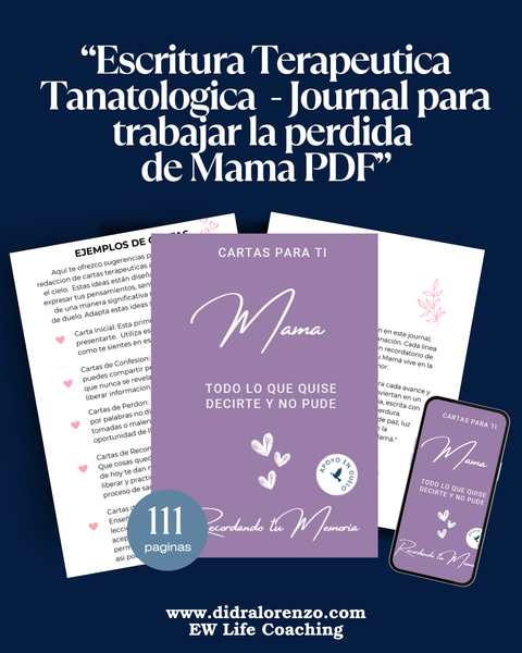 Cartas para Ti, Mamá | Journal de Escritura Terapéutica para el Duelo