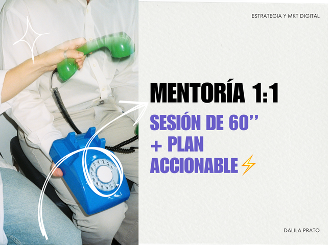 Mentoría 1:1 – Sesión de 60 minutos + plan accionable⚡️