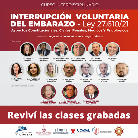 INTERRUPCIÓN VOLUNTARIA DEL EMBARAZO • Ley 27.610/21 Clases Grabadas