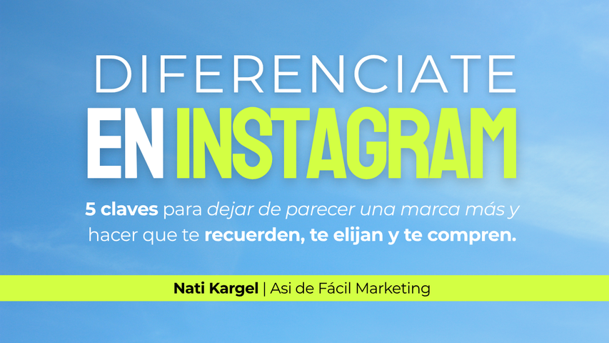 Diferenciate en Instagram⚡