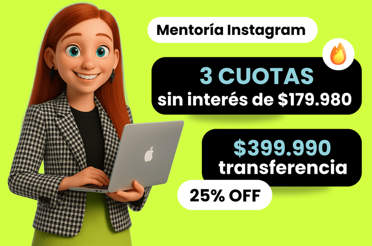 ⚡Mentoría Instagram - Duración: 5 semanas (t. de crédito y paypal)