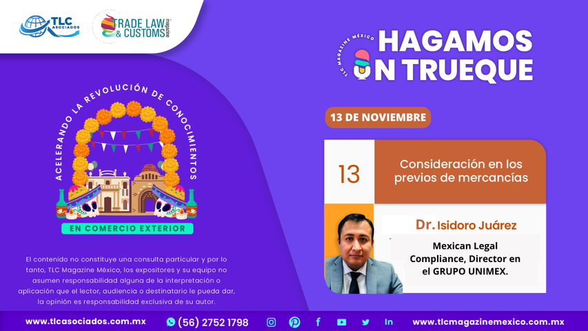 Hagamos un Trueque - Consideración en los previos de mercancías por el Dr. Isidoro Juárez