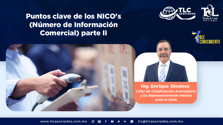 Bee Conocimiento: Puntos clave de los NICO's (Número de Información Comercial) parte II por el Ing. Enrique Herón