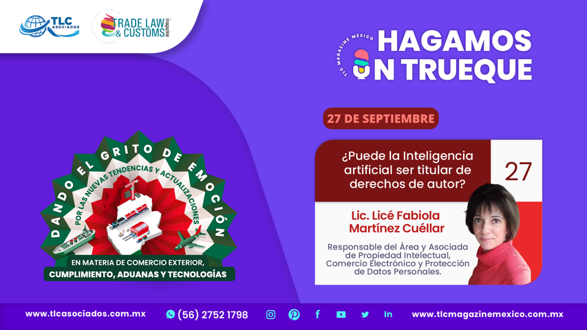Hagamos un Trueque - Puede la Inteligencia Artificial ser titular de derechos de autor por la Lic. Licé Fabiola Martínez Cuéllar