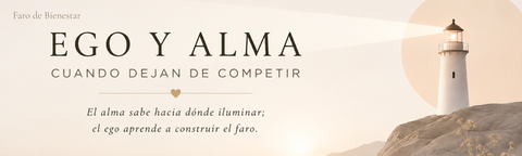 El alma sabe hacia dónde iluminar; el ego aprende a construir el faro.