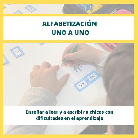 Alfabetización uno a uno. Enseñar a leer y a escribir a niños con dificultades en el aprendizaje.