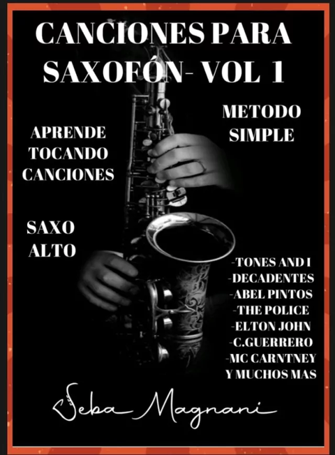 CANCIONERO PARA SAXO ALTO CON PISTAS VOL 1