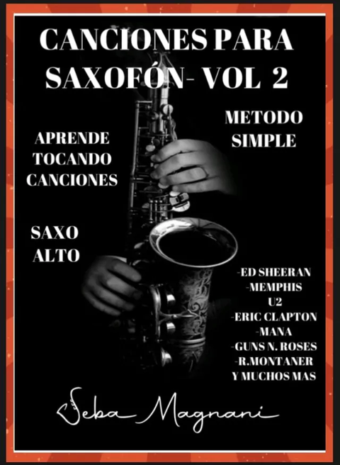 CANCIONERO PARA SAXO ALTO CON PISTAS VOL 2
