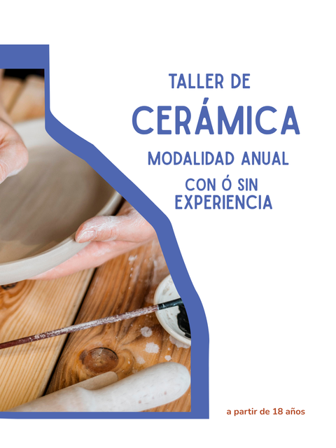 TALLER de cerámica  ANUAL 