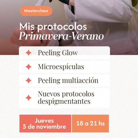 Masterclass: Mis protocolos primavera-verano