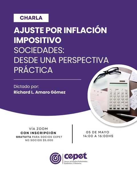 Ajuste por inflacion impositivo Sociedades - Richard Amaro Gomez