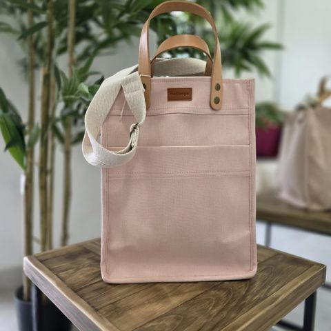 Matera Tote Lisa con Correa | Rosa