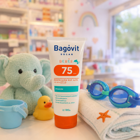 Protector Solar Bagóvit Bebés | FPS 75 Emulsión 180g