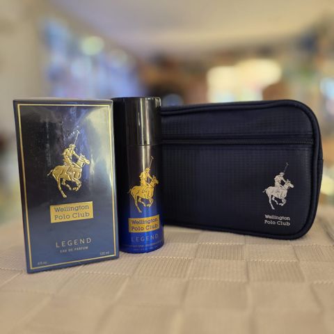 Set Wellington Polo Club Legend — Perfume EDP 120 ml + Desodorante + Neceser