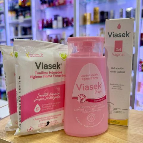 Combo Viasek Menopausia | Toallitas + Jabón + Gel Vaginal