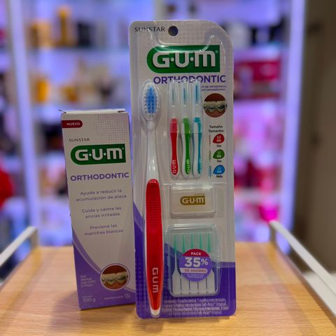 Combo GUM Ortodoncia | Gel Dental + Kit para ortodoncia