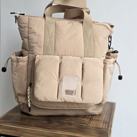 Tote Bag Chimola Dana Urbano con Efecto Puffer Matelasse y Correa Desmontable