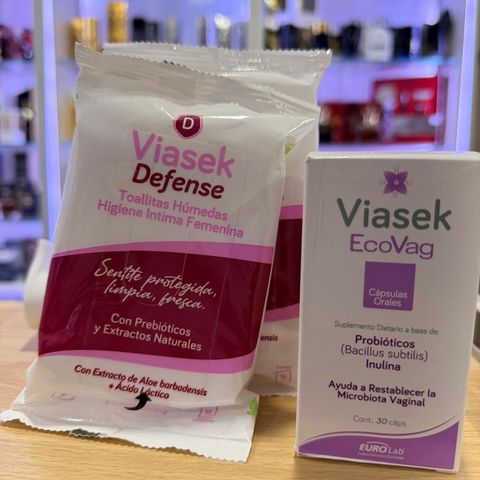 Combo Viasek Defense | Toallitas + EcoVag Cápsulas