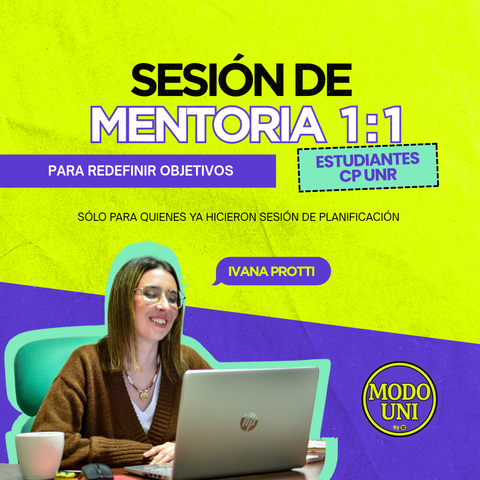 SESIÓN DE MENTORÍA PARA REDEFINIR OBJETIVOS