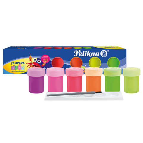 Temperas Pelikan Neon x6