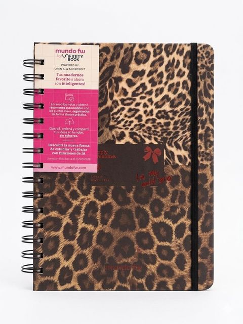 Cuaderno con elástico FW 16x21 premium Animal