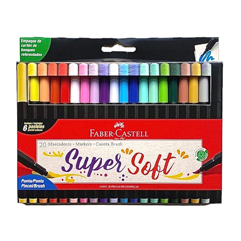 Marcadores Faber Castell Supersoft x20