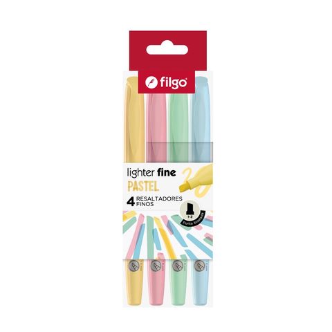 Resaltadores Pasteles Filgo x4