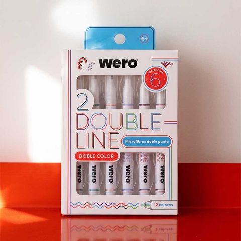 Marcadores Double Line Wero 