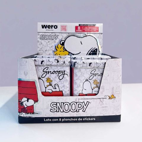 Lata Stickers Wero Snoopy
